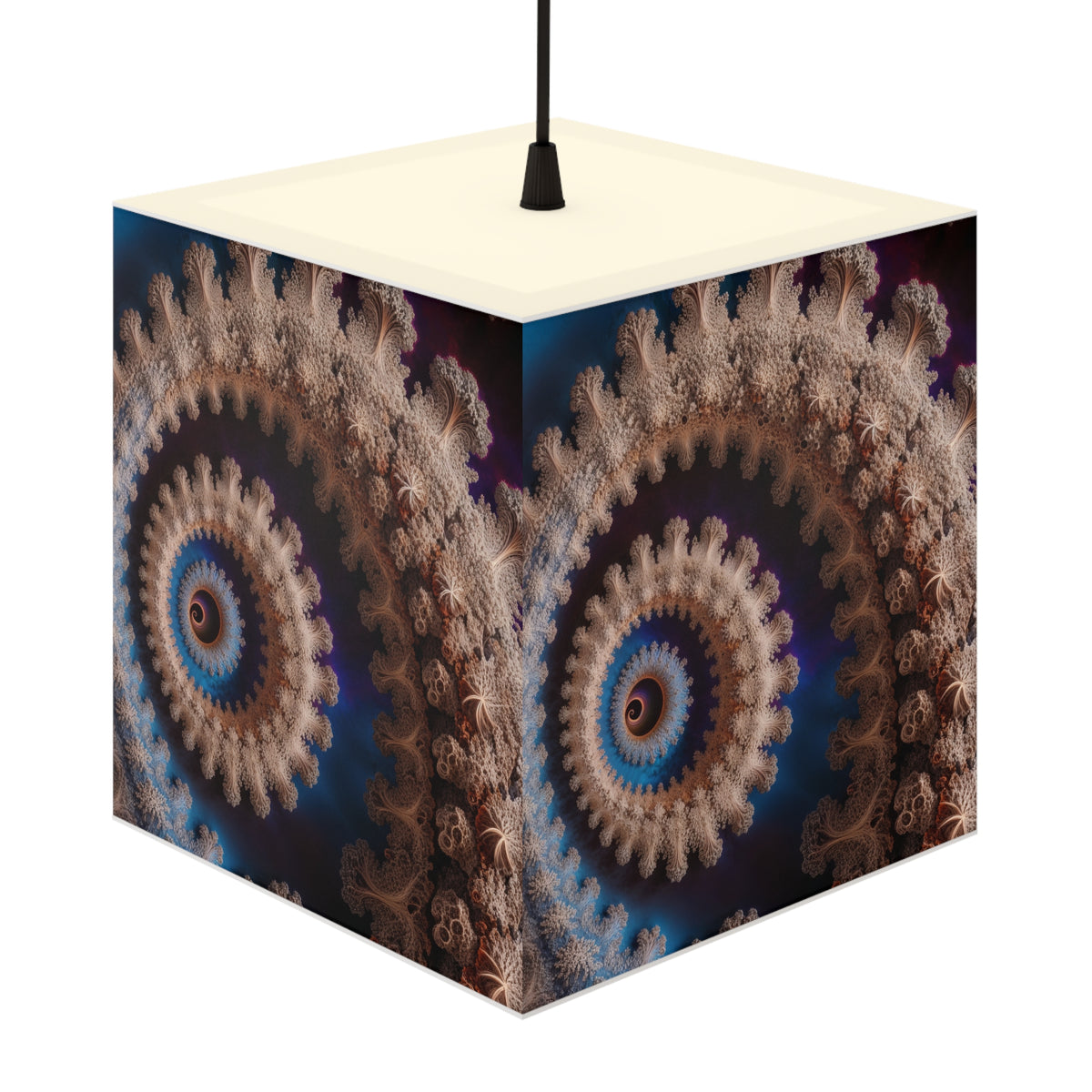 DECO - Lampe Cubique Fractale Courbe de Cesàro-Way