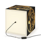 DECO - Lampe Cubique ZEN Temple Couleur Dorée