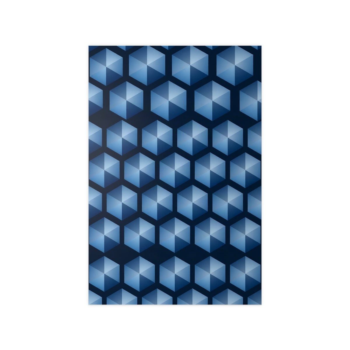 Poster Cristal Hexagonal