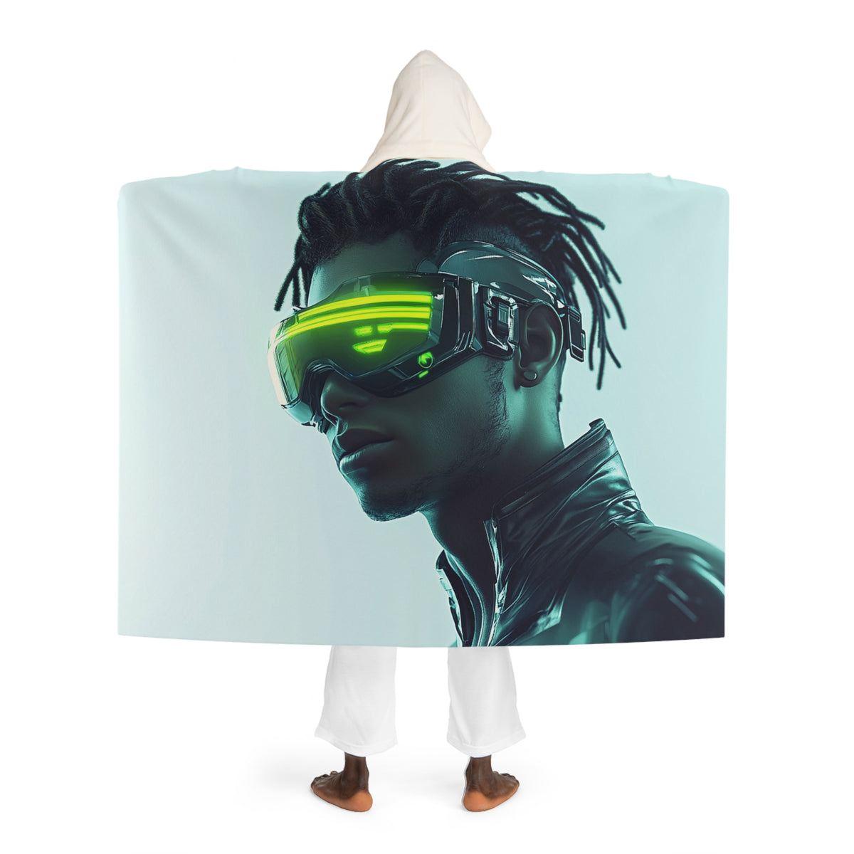 Plaid à Capuche Lunettes Cyberpunk Futuristes