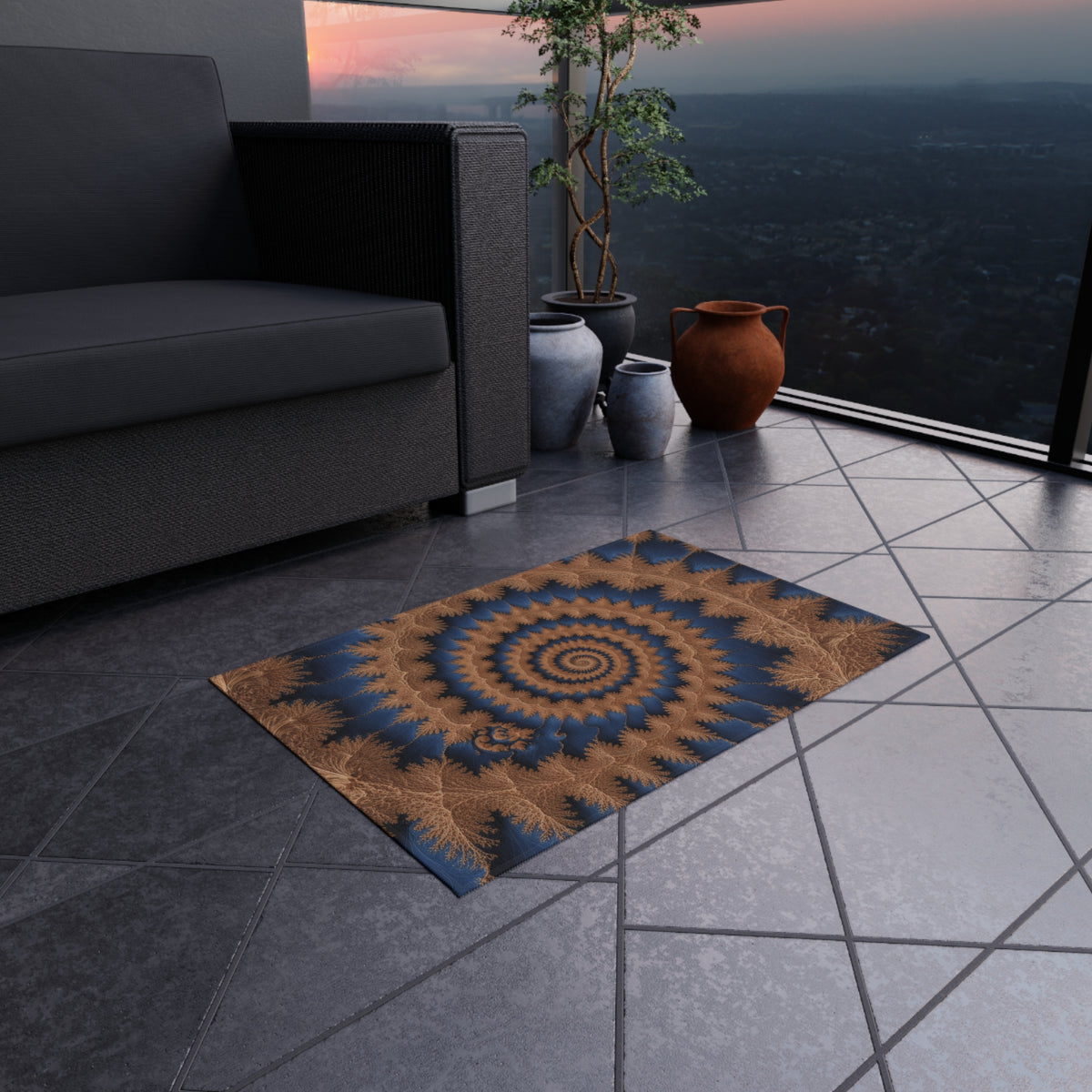Tapis de salon Courbe De Rhams-Peano