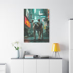 Tableau Staddfordshire-Bull-Terrier Cyberpunk