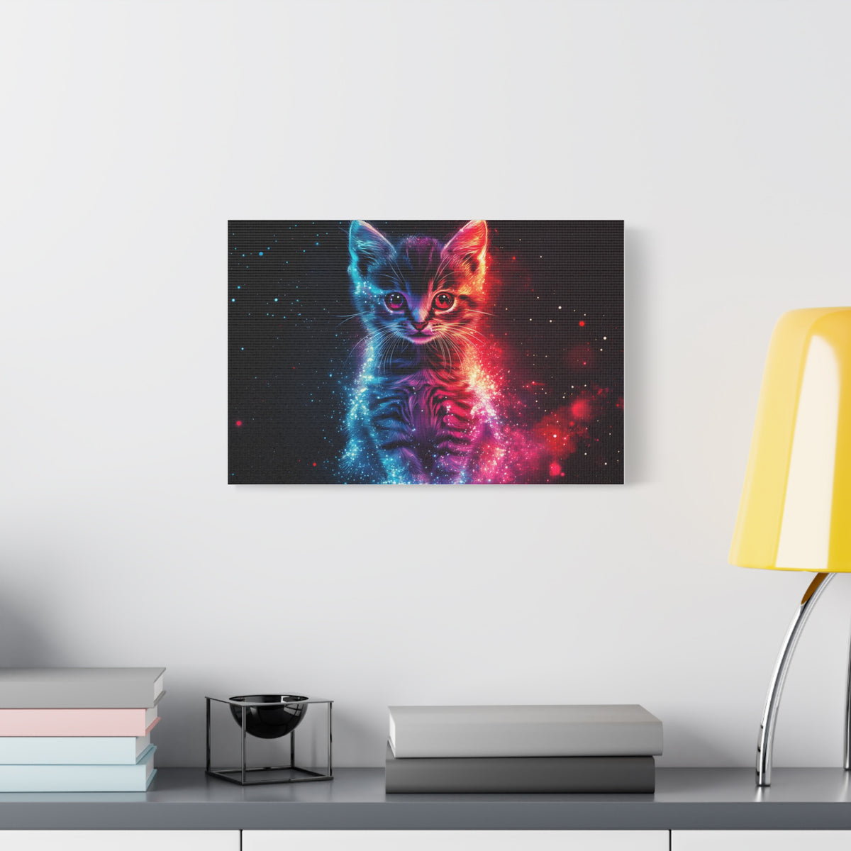 Tableau Chaton Galaxie
