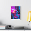 Tableau Bichon Frisé Salon Neon Lights