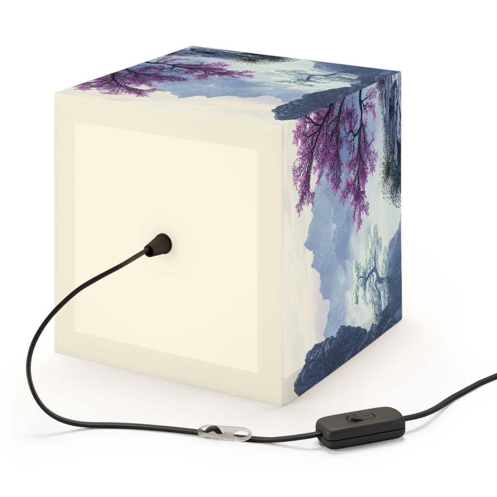 DECO - Lampe Cubique ZEN Montagnes Brumeuses
