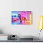 Tableau Cocker Spaniel Chambre Néon Lights