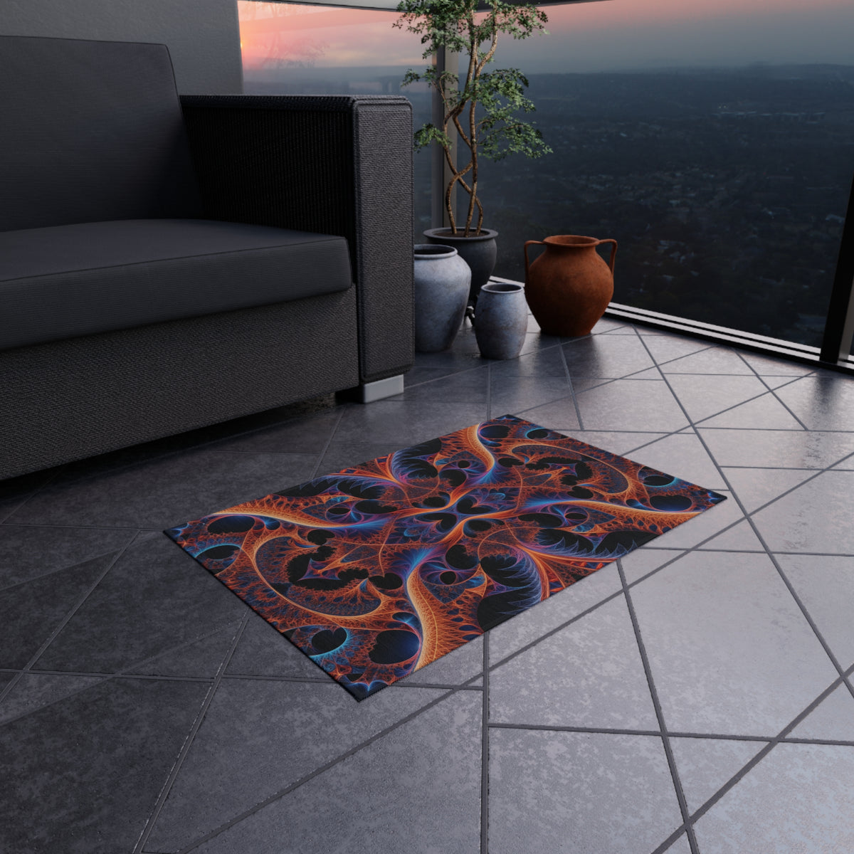 Tapis de salon Courbe de Cantor-Minkowski