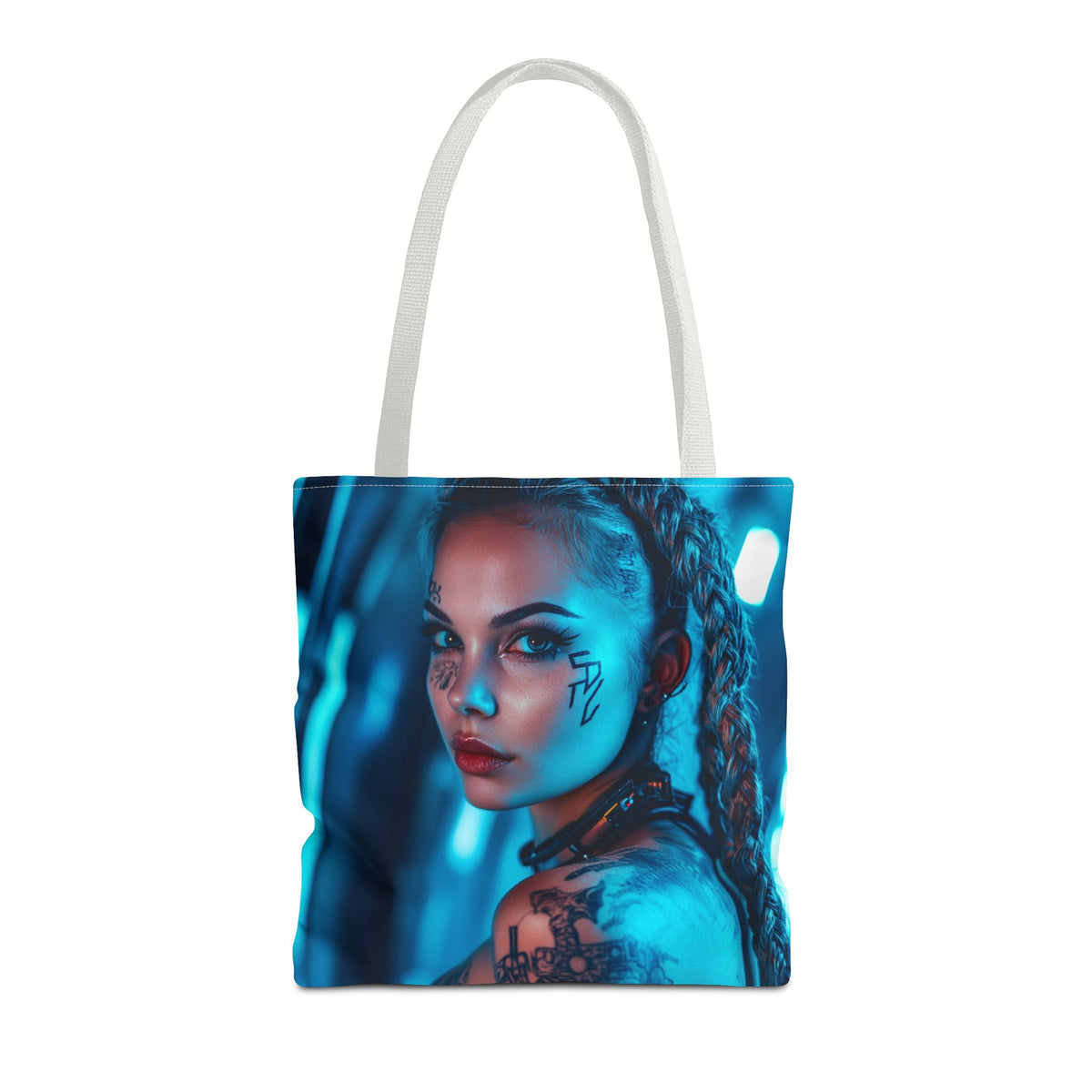 Tote bag Cyberpunk Brune Tatouée