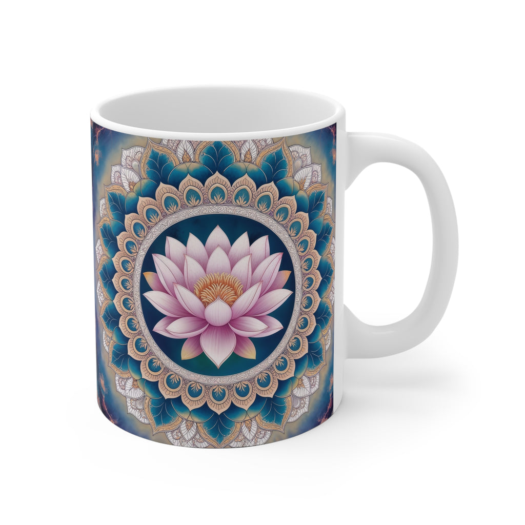 Mug blanc Mandala de l'Equanimité
