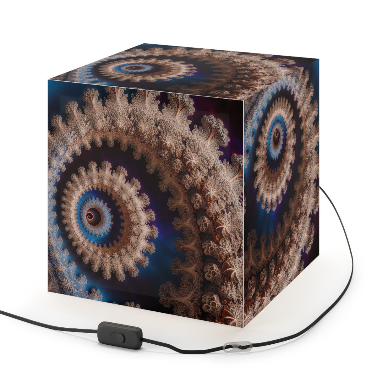 DECO - Lampe Cubique Fractale Courbe de Cesàro-Way