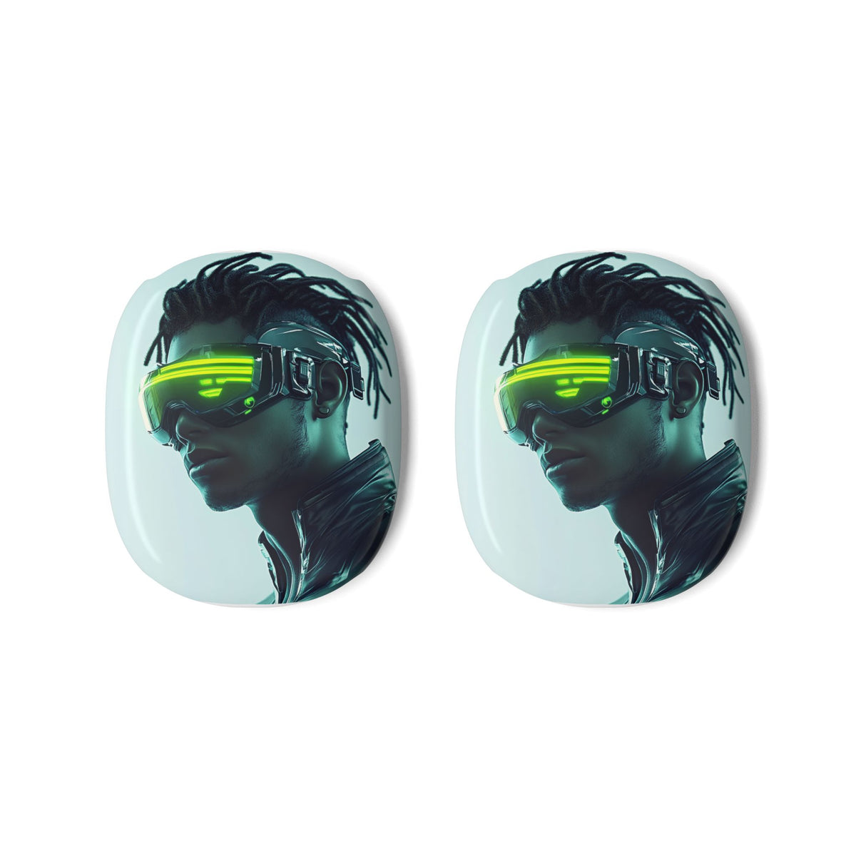 Housse airpods Lunettes Cyberpunk Futuristes