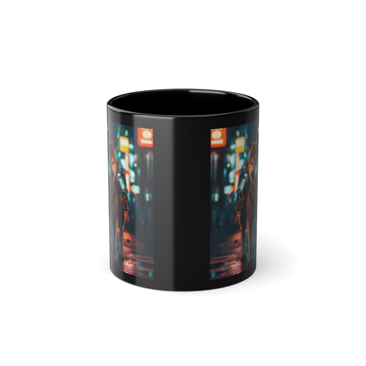Mug Akita Inu Cyberpunk
