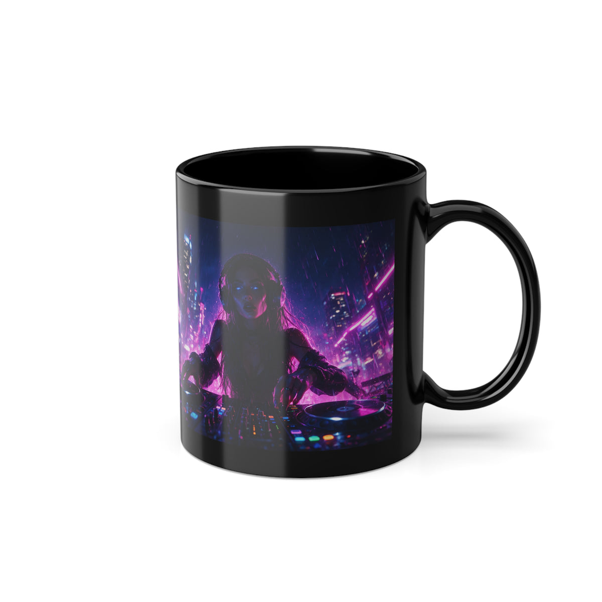 Mug Cyberpunk DJ en Transcendance