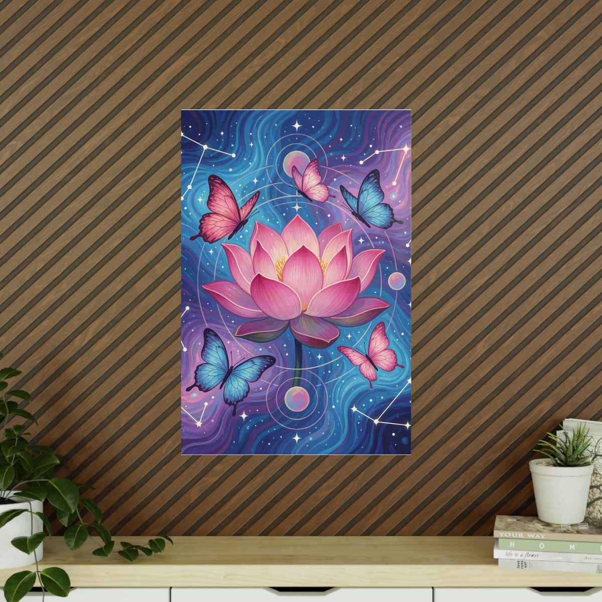 Poster Lotus Céleste