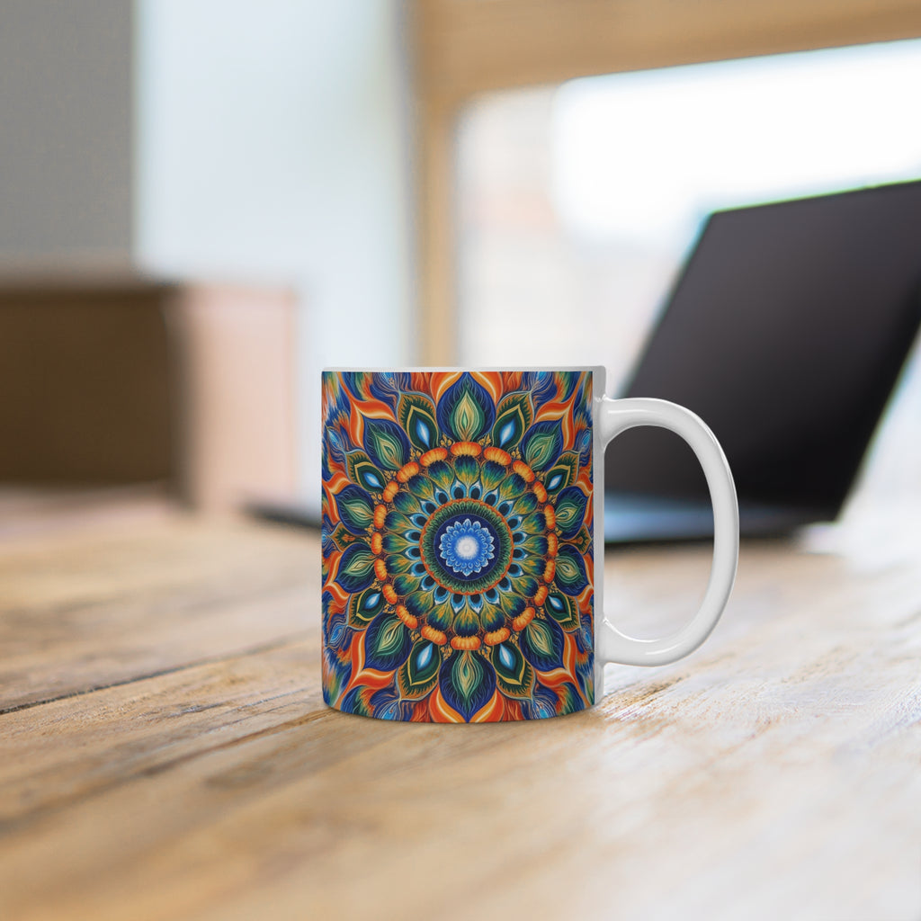 Mug blanc Mandala de la Protection Energétique