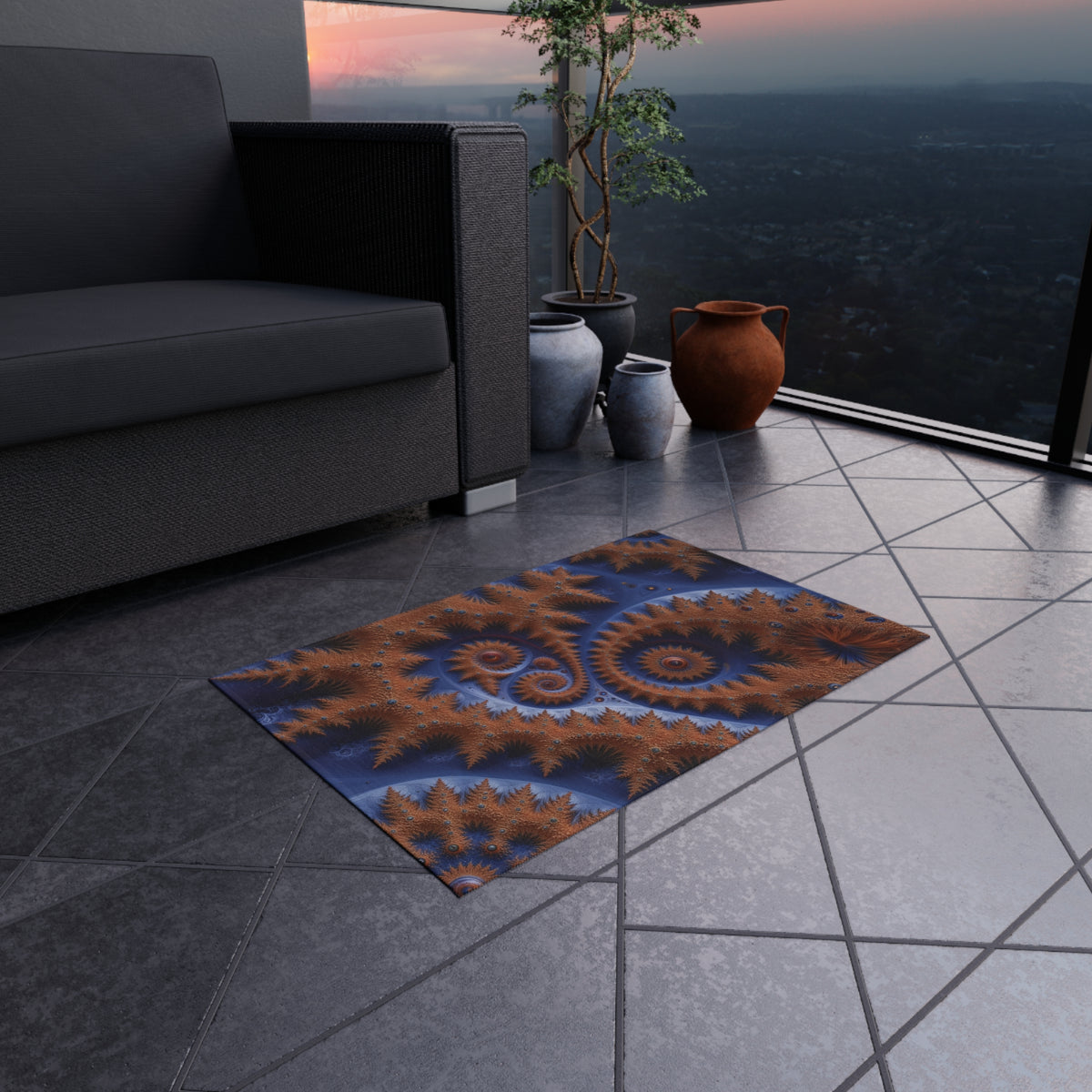 Tapis de salon Courbe de Cantor-Sierpińsky