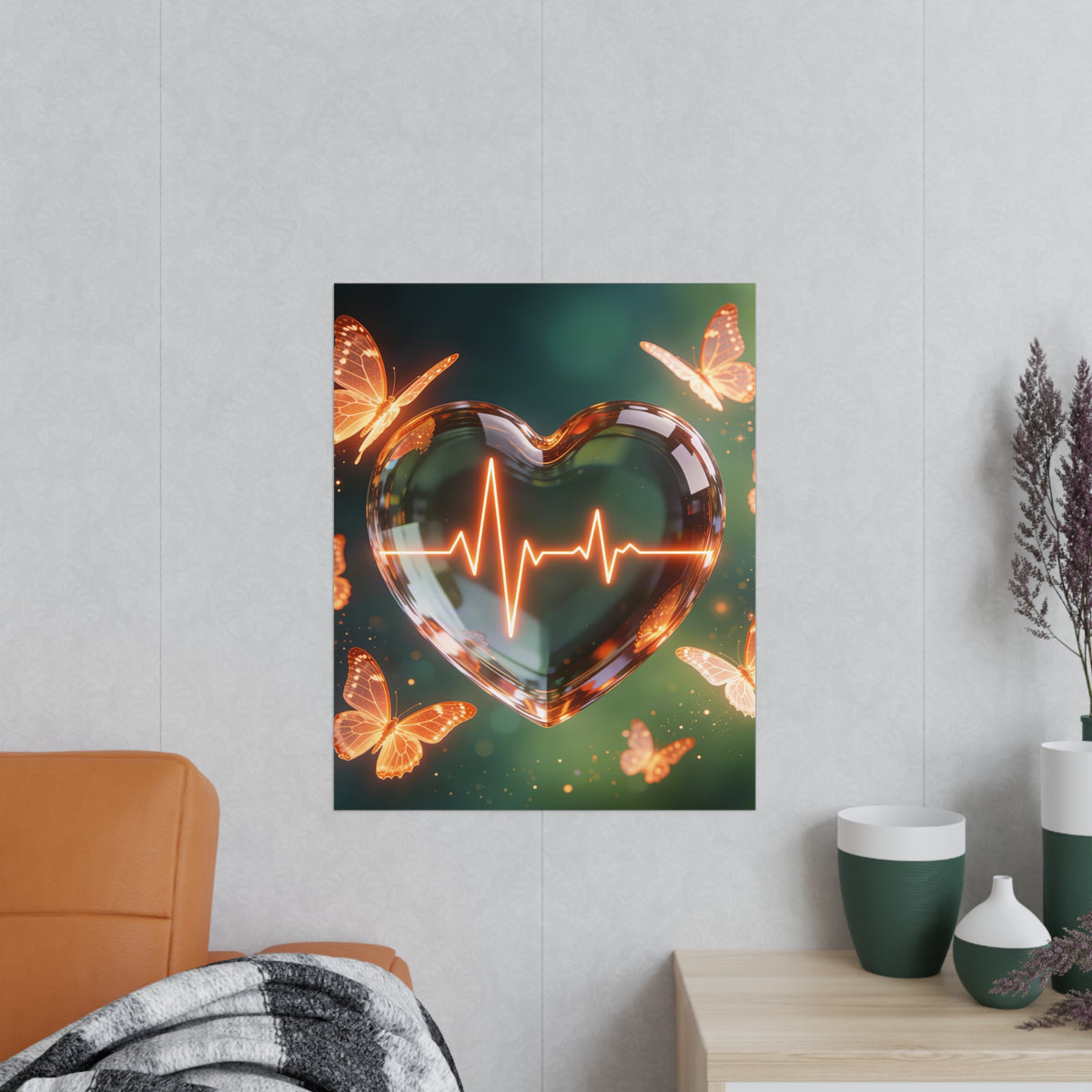 Poster Coeur Vibrant