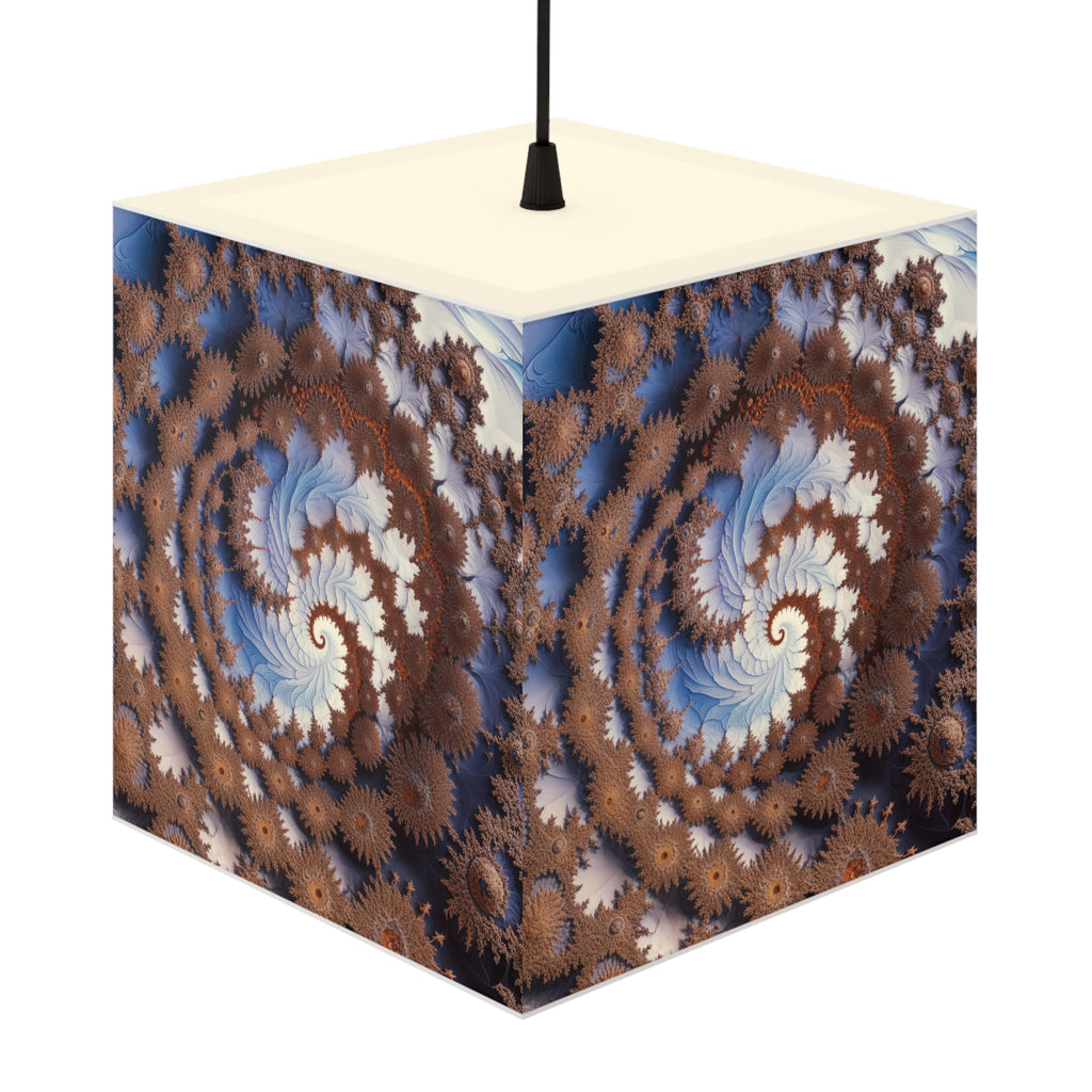 DECO - Lampe Cubique Fractale Courbe de Cesàro