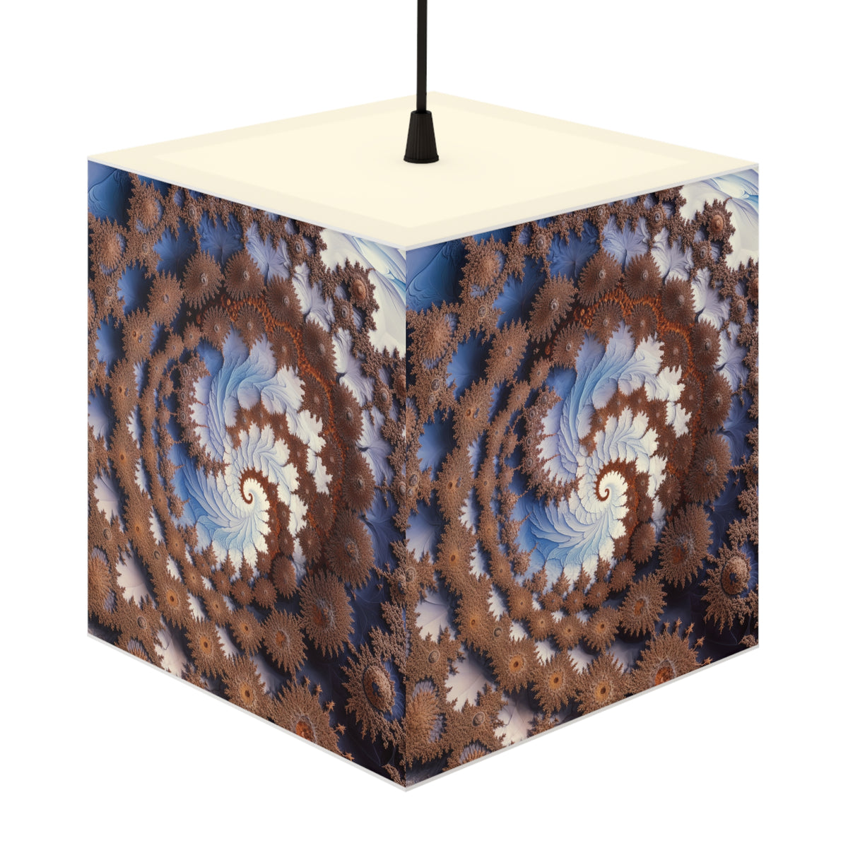 DECO - Lampe Cubique Fractale Courbe de Cesàro