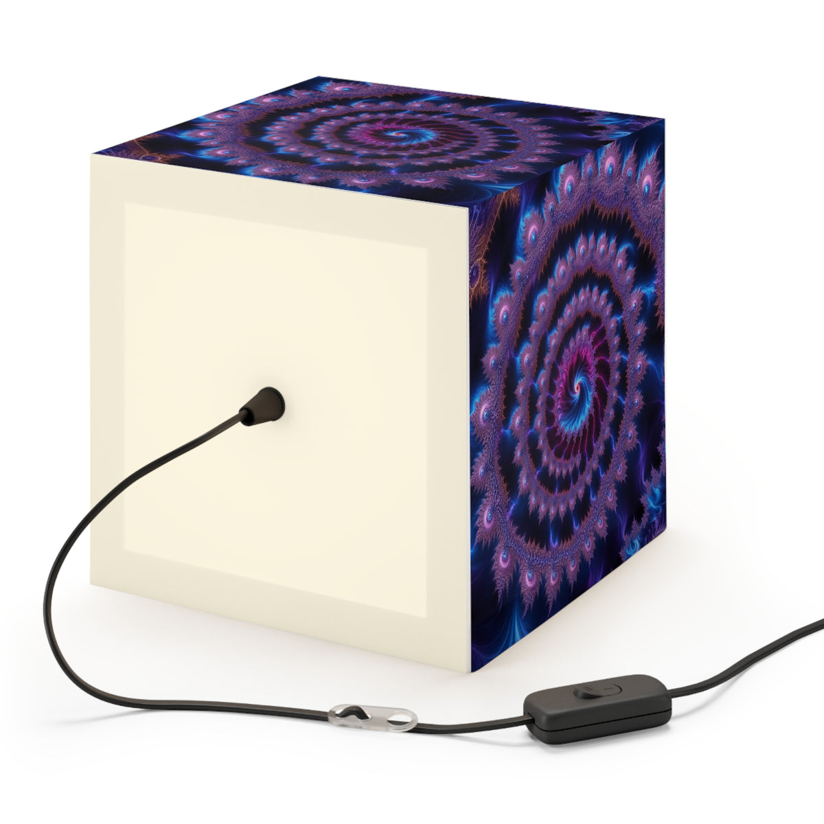 DECO - Lampe Cubique Fractale Courbe de Ship-Mandelbrot