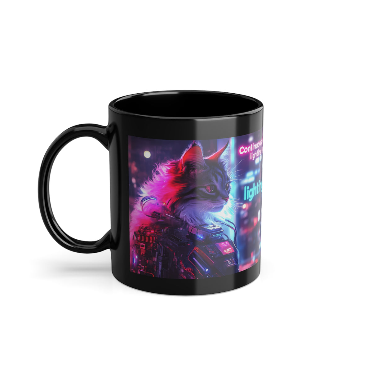 Mug Chatte Humanoïde Illuminée