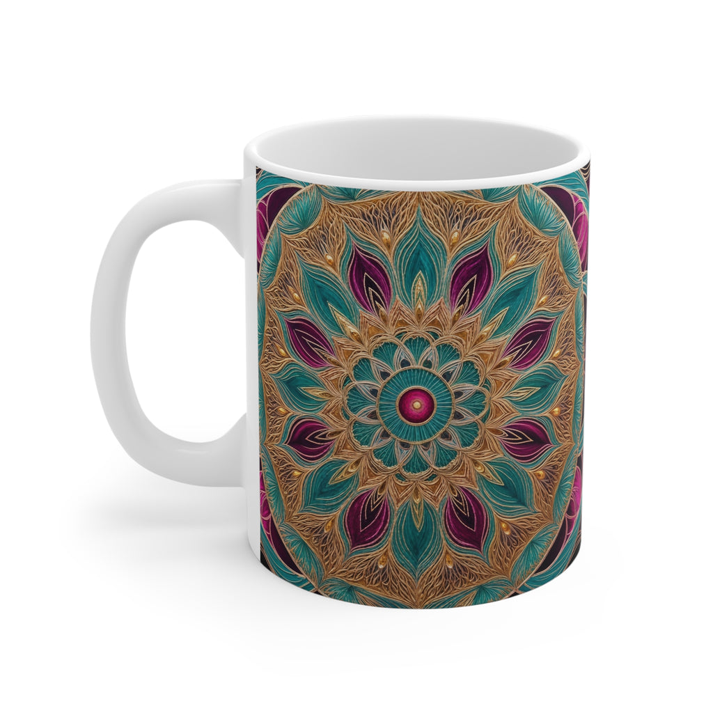 Mug blanc Mandala de la Protection