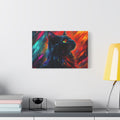 Tableau Chat Noir Rêveur