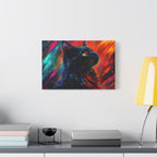 Tableau Chat Noir Rêveur