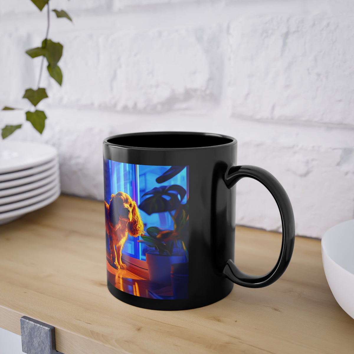 Mug Cocker-Spaniel En Salon Moderne