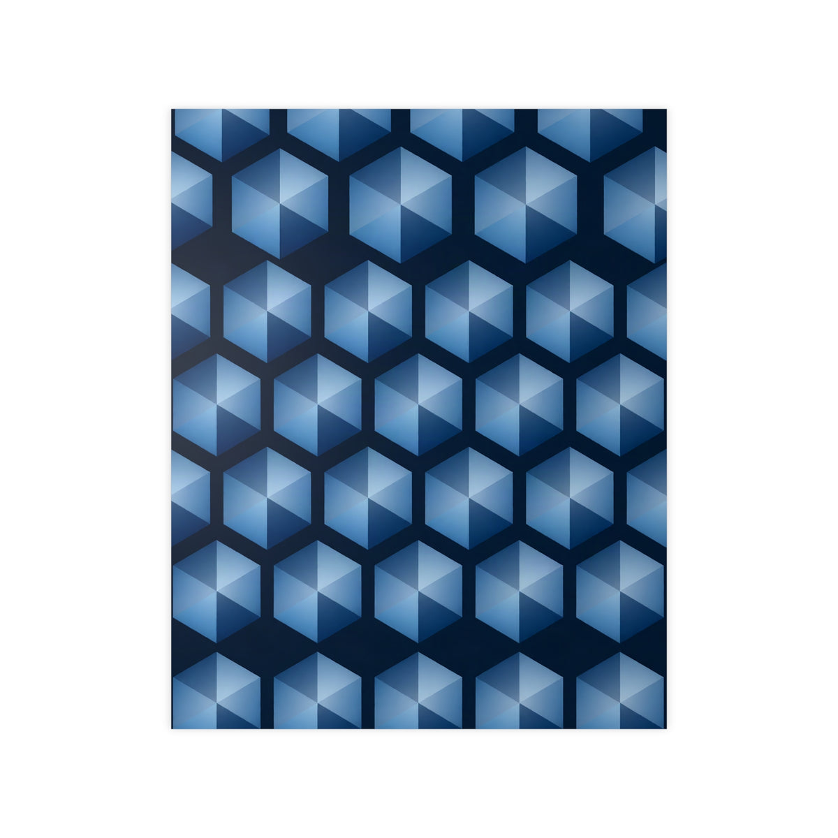 Poster Cristal Hexagonal