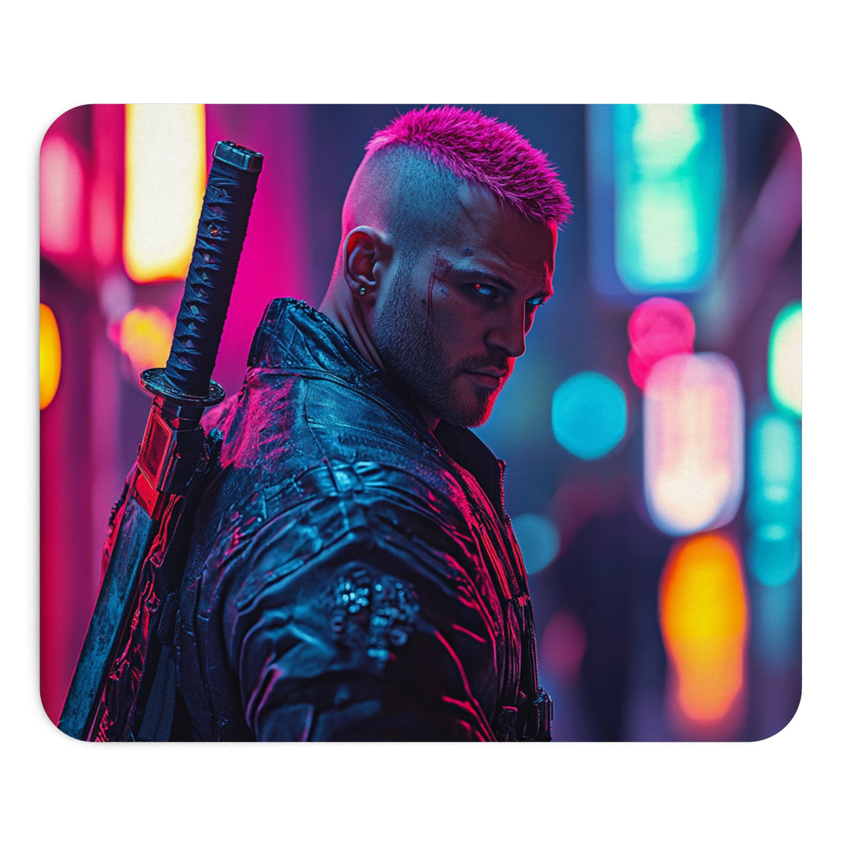 Tapis de souris Combattant avec Katana
