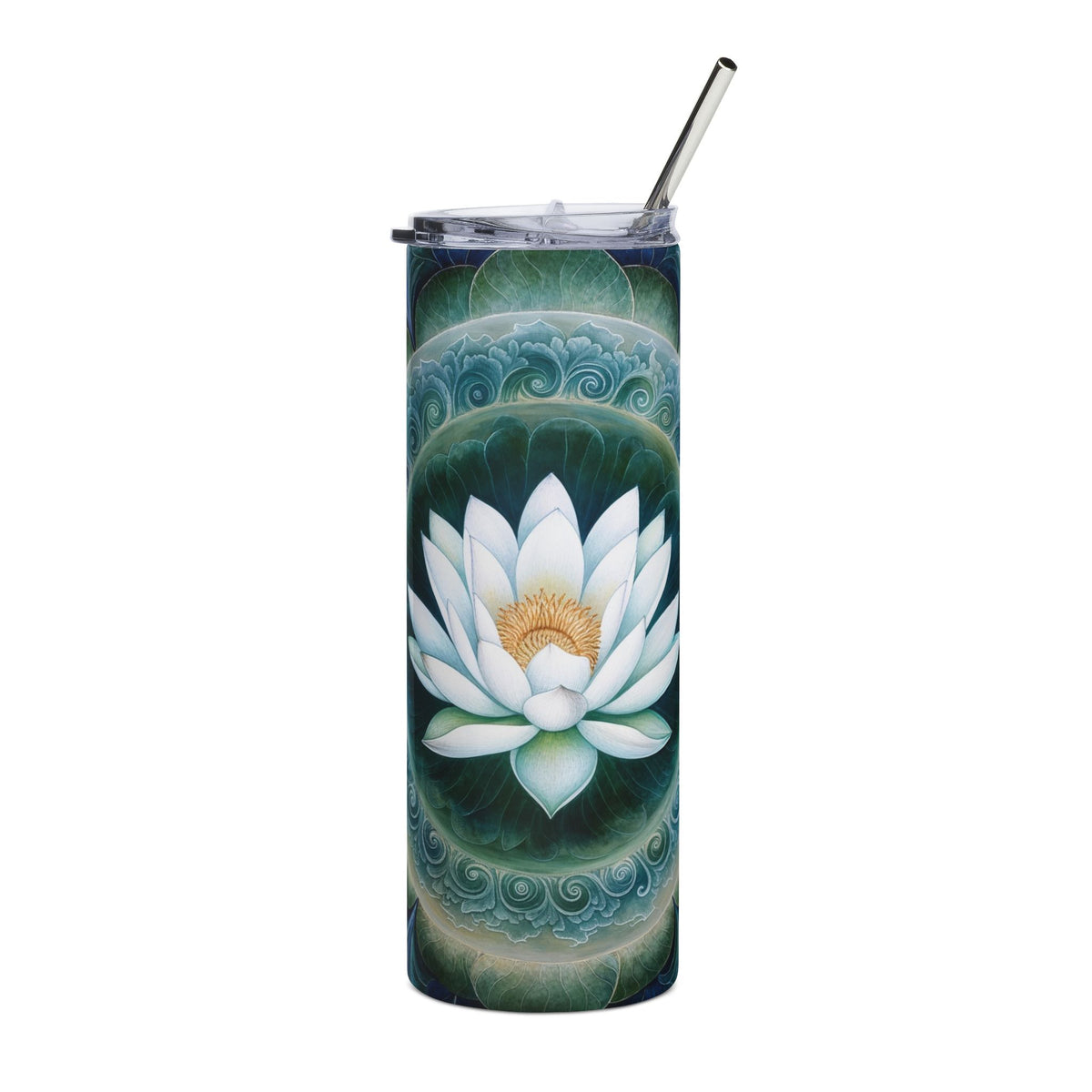 Tumbler Cylindrique Mandala de la Sérénité Intérieure