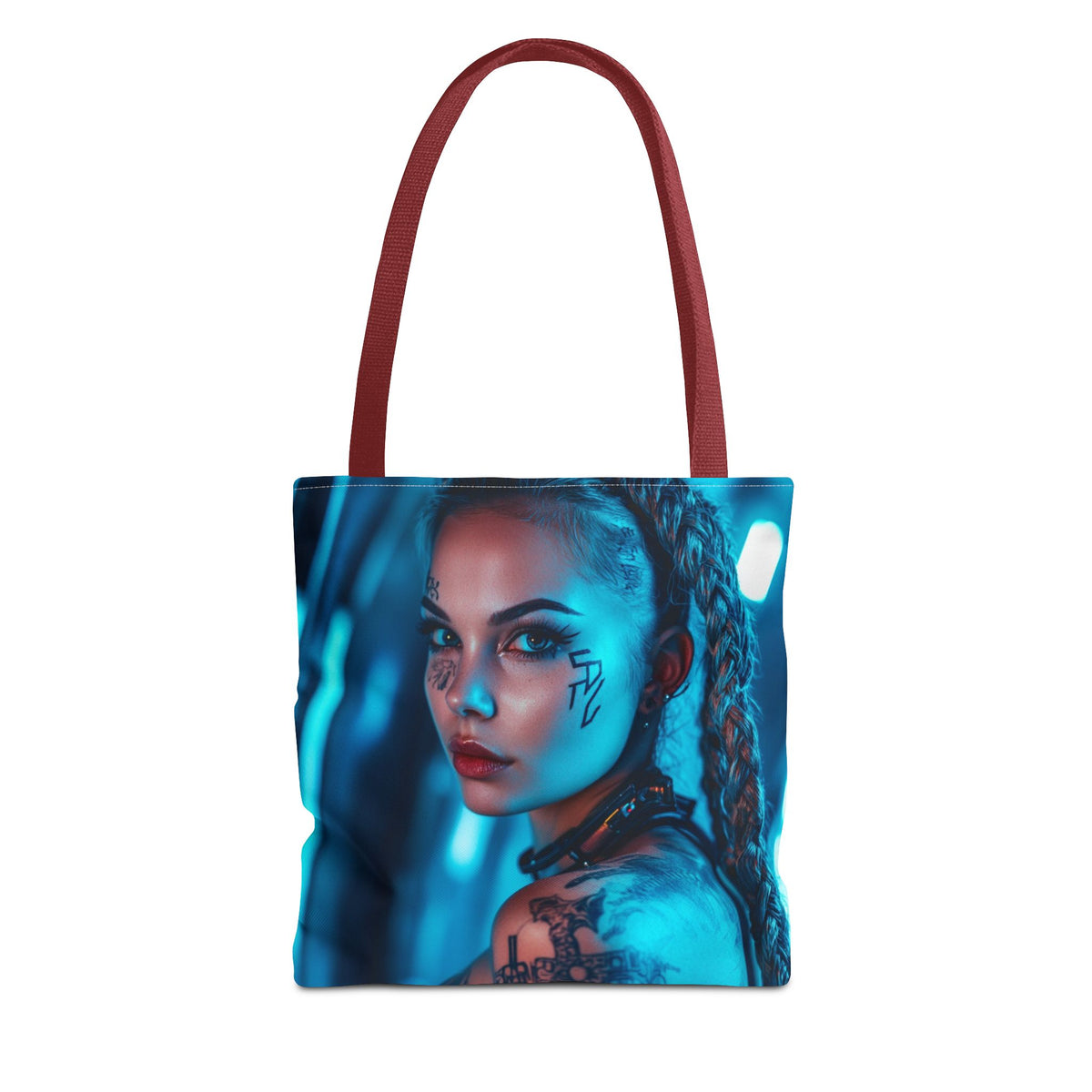 Tote bag Cyberpunk Brune Tatouée