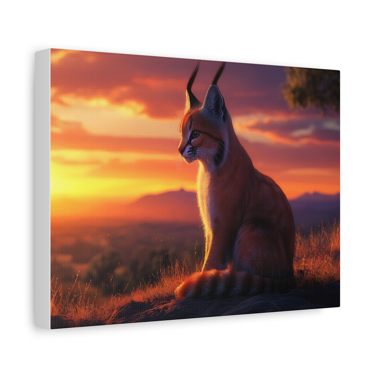Tableau Caracal au Levé Du Jour