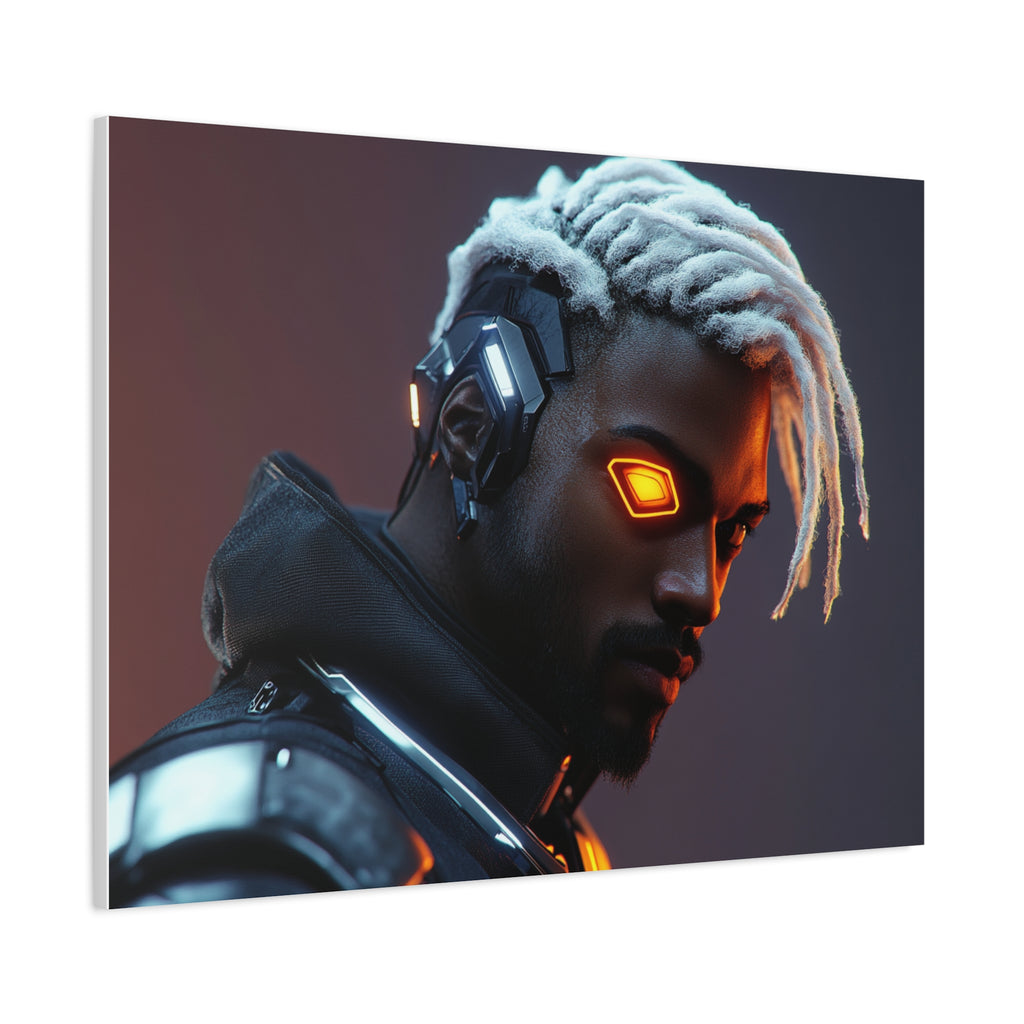 Tableau Combattant Dreadlocks Œil Cyborg