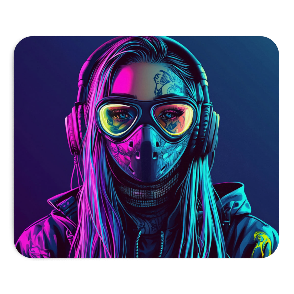 Tapis de souris Jeune Fille Rebelle