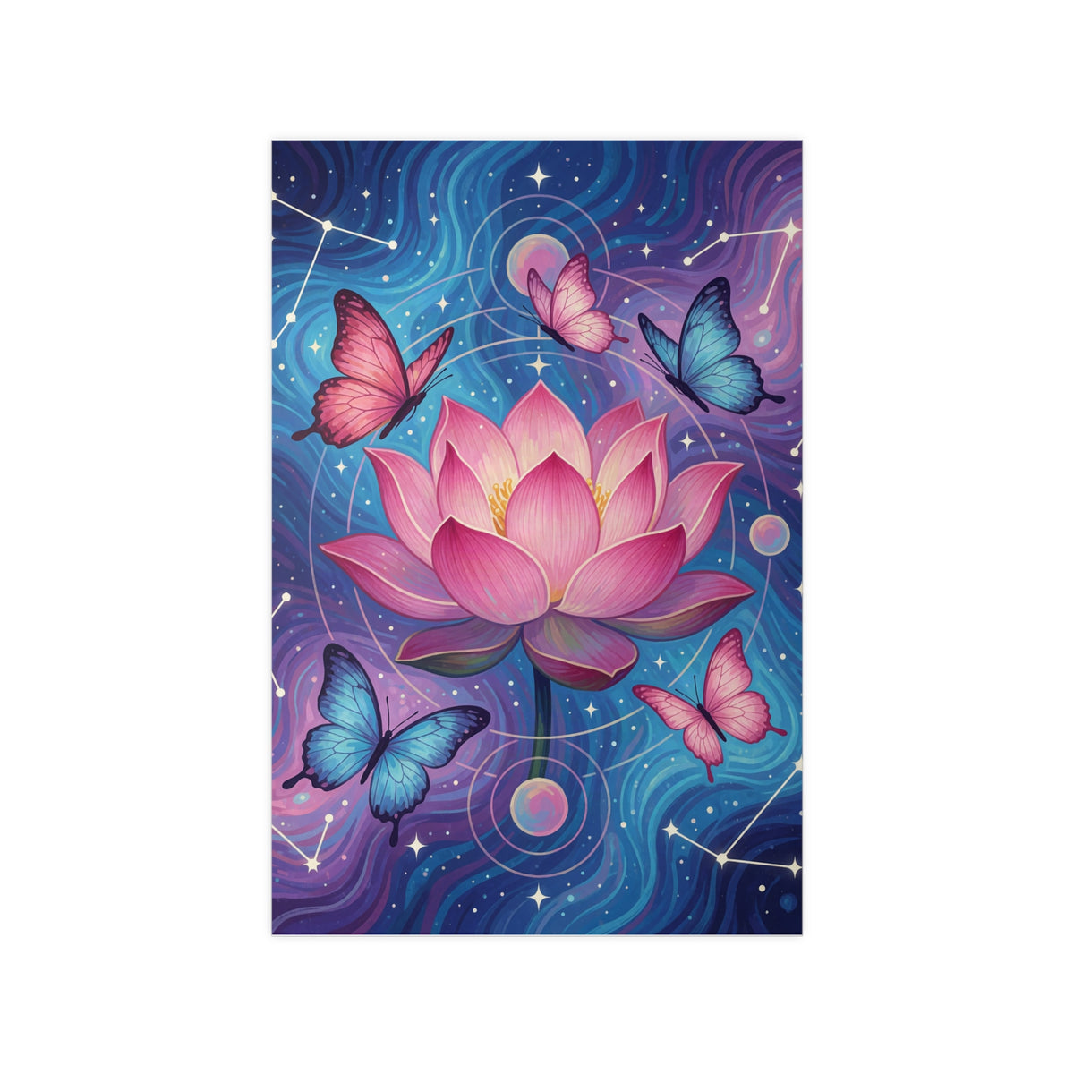 Poster Lotus Céleste