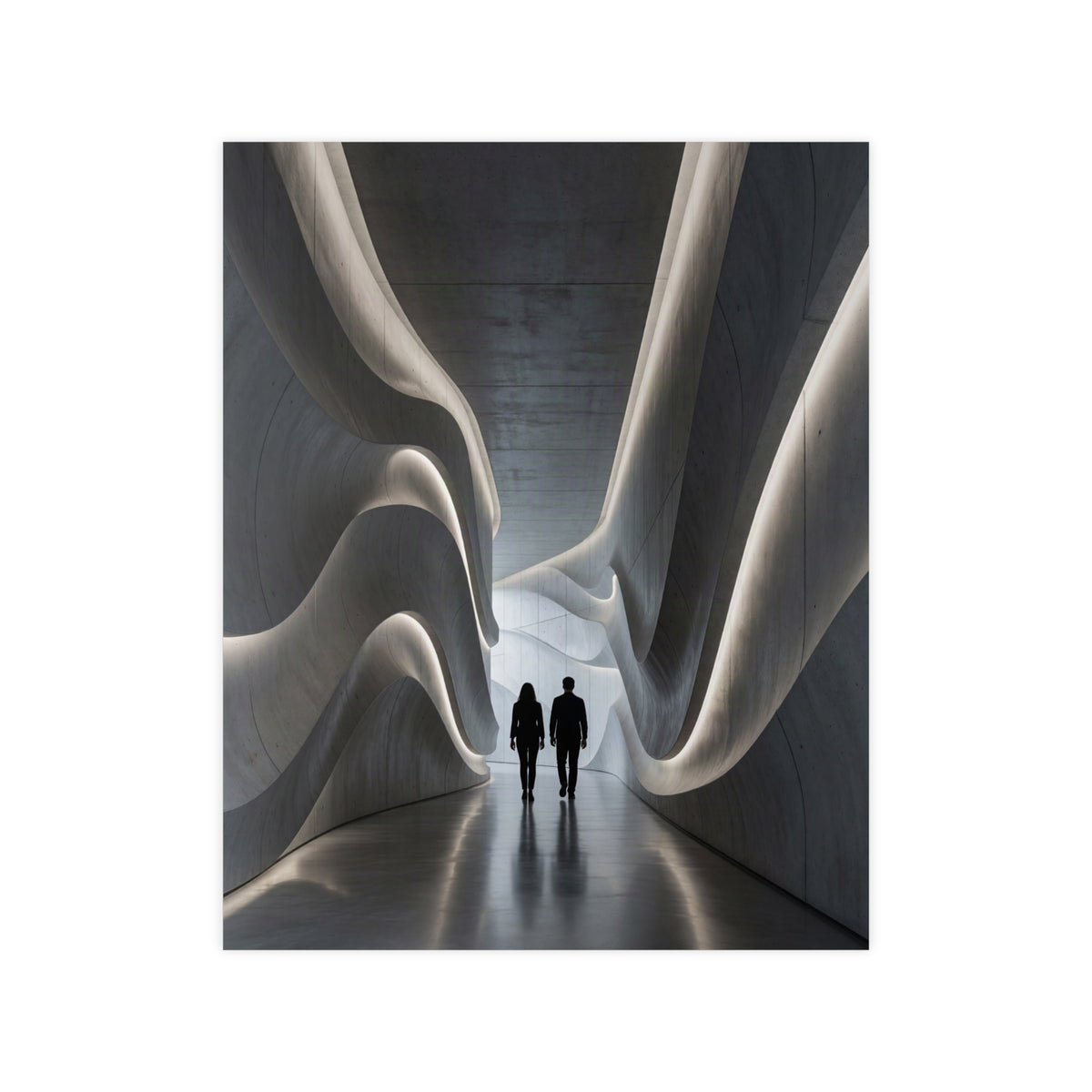 Poster Couloir Futuriste