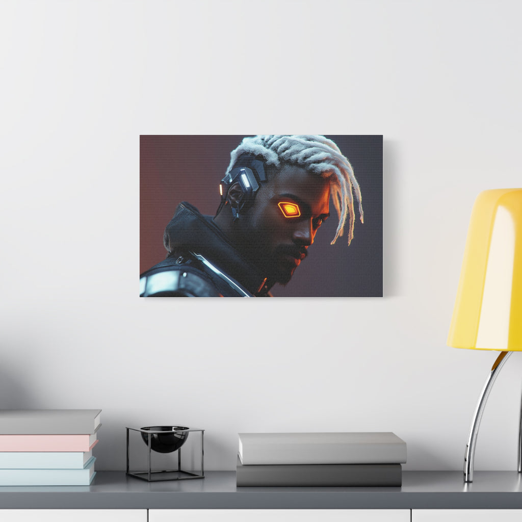Tableau Combattant Dreadlocks Œil Cyborg