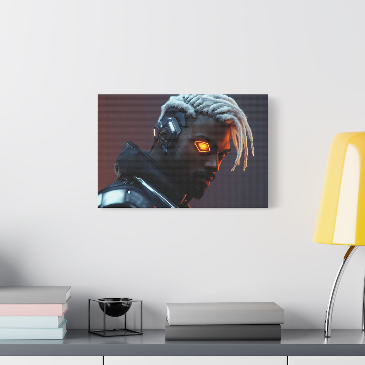 Tableau Combattant Dreadlocks Œil Cyborg